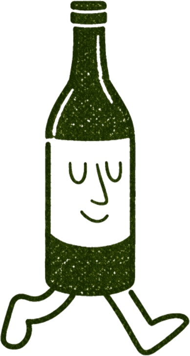 La bouteille Terroir Mobile, dessinée à la main, qui marche